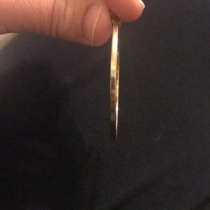 Thin, Gold hoop earrings